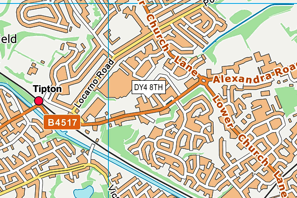 DY4 8TH map - OS VectorMap District (Ordnance Survey)