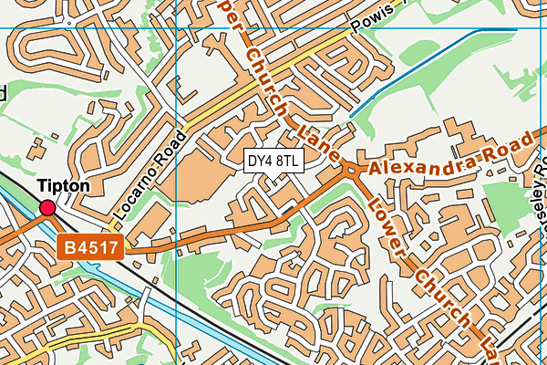 DY4 8TL map - OS VectorMap District (Ordnance Survey)