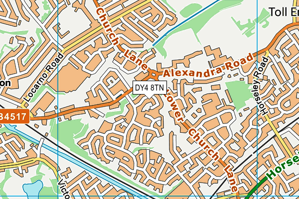 DY4 8TN map - OS VectorMap District (Ordnance Survey)
