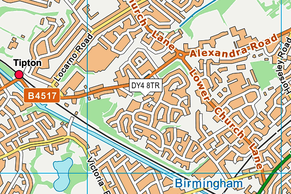 DY4 8TR map - OS VectorMap District (Ordnance Survey)