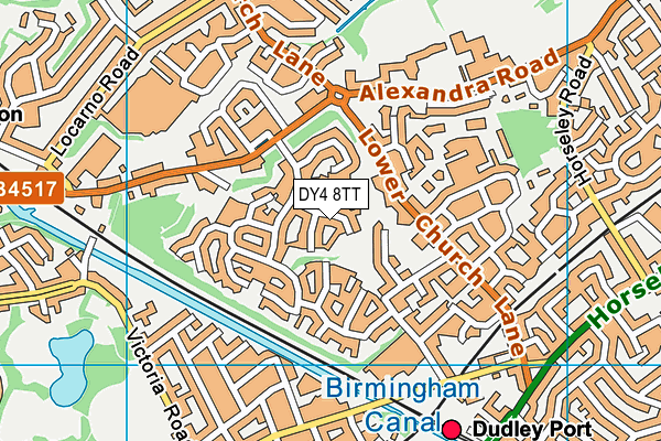 DY4 8TT map - OS VectorMap District (Ordnance Survey)