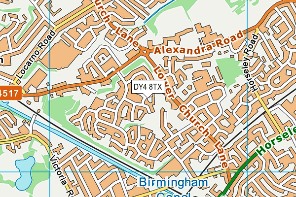 DY4 8TX map - OS VectorMap District (Ordnance Survey)