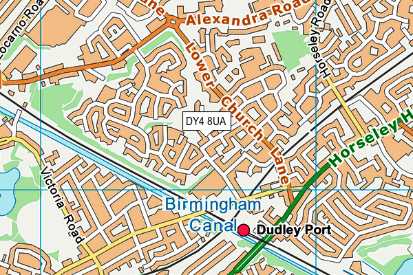 DY4 8UA map - OS VectorMap District (Ordnance Survey)