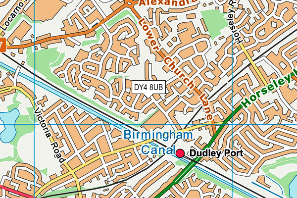 DY4 8UB map - OS VectorMap District (Ordnance Survey)
