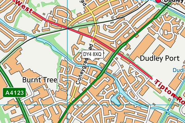 DY4 8XQ map - OS VectorMap District (Ordnance Survey)