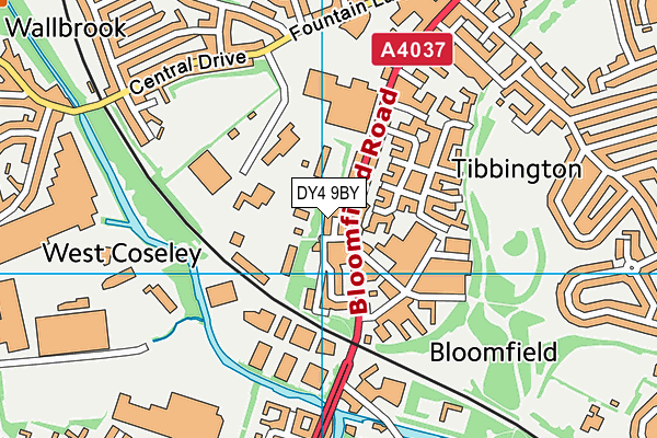 DY4 9BY map - OS VectorMap District (Ordnance Survey)