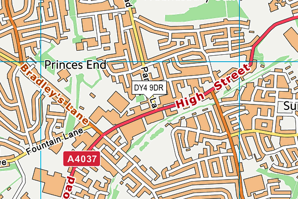 DY4 9DR map - OS VectorMap District (Ordnance Survey)