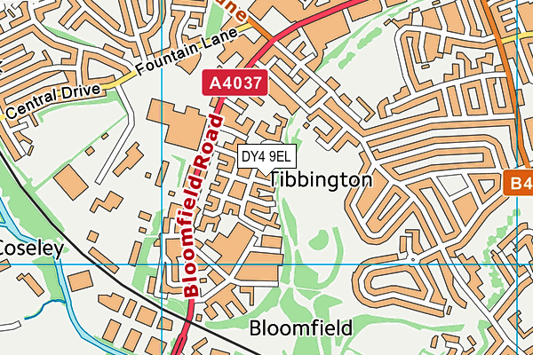 DY4 9EL map - OS VectorMap District (Ordnance Survey)