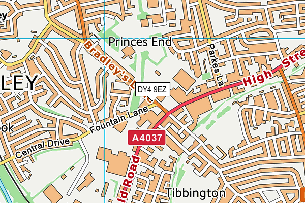 DY4 9EZ map - OS VectorMap District (Ordnance Survey)