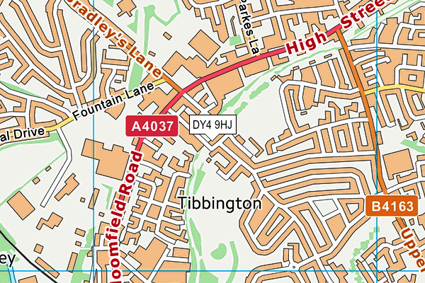 DY4 9HJ map - OS VectorMap District (Ordnance Survey)