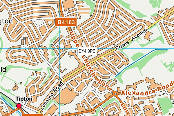 DY4 9PE map - OS VectorMap District (Ordnance Survey)