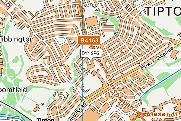 DY4 9PG map - OS VectorMap District (Ordnance Survey)