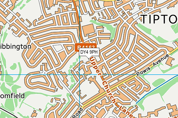 DY4 9PH map - OS VectorMap District (Ordnance Survey)
