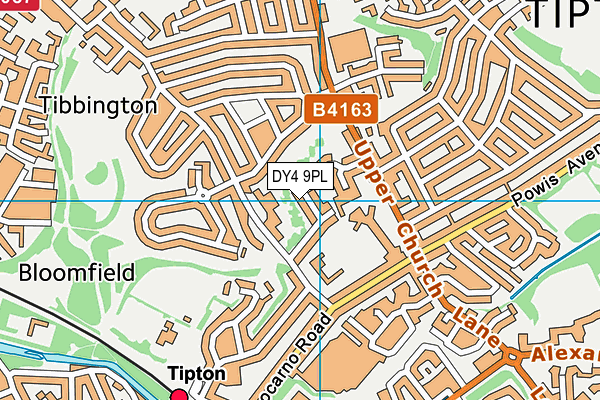 DY4 9PL map - OS VectorMap District (Ordnance Survey)