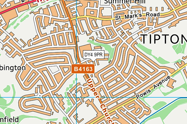 DY4 9PR map - OS VectorMap District (Ordnance Survey)