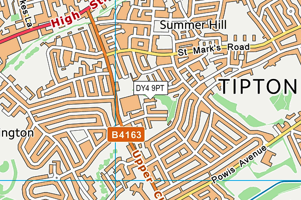 DY4 9PT map - OS VectorMap District (Ordnance Survey)