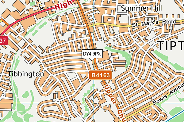 DY4 9PX map - OS VectorMap District (Ordnance Survey)