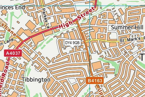 DY4 9QB map - OS VectorMap District (Ordnance Survey)