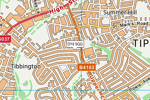DY4 9QG map - OS VectorMap District (Ordnance Survey)