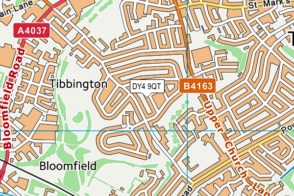 DY4 9QT map - OS VectorMap District (Ordnance Survey)