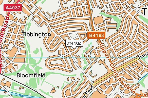 DY4 9QZ map - OS VectorMap District (Ordnance Survey)