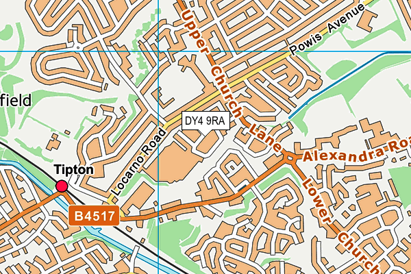 DY4 9RA map - OS VectorMap District (Ordnance Survey)