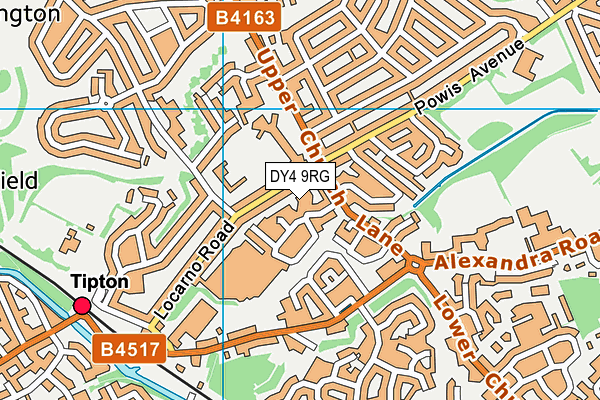 DY4 9RG map - OS VectorMap District (Ordnance Survey)