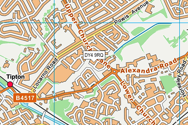 DY4 9RQ map - OS VectorMap District (Ordnance Survey)