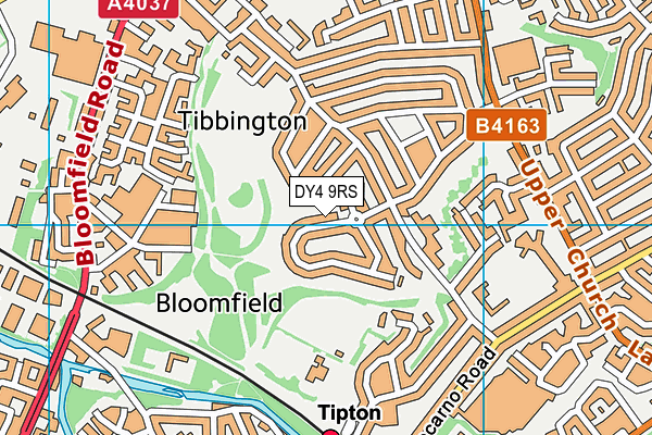 DY4 9RS map - OS VectorMap District (Ordnance Survey)