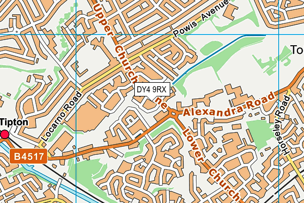 DY4 9RX map - OS VectorMap District (Ordnance Survey)