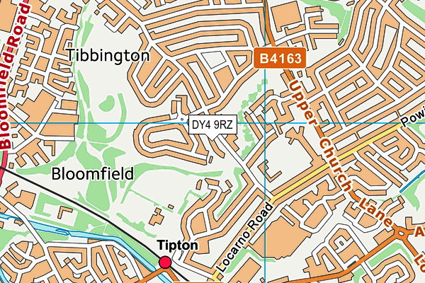 DY4 9RZ map - OS VectorMap District (Ordnance Survey)