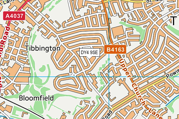 DY4 9SE map - OS VectorMap District (Ordnance Survey)