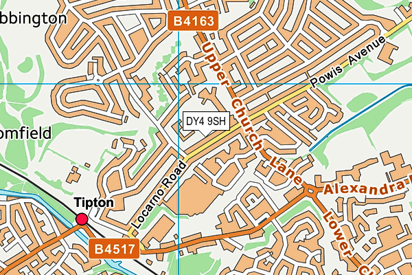 DY4 9SH map - OS VectorMap District (Ordnance Survey)