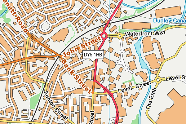 DY5 1HB map - OS VectorMap District (Ordnance Survey)