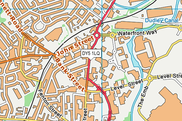 DY5 1LQ map - OS VectorMap District (Ordnance Survey)