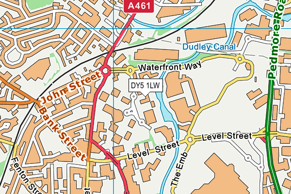 DY5 1LW map - OS VectorMap District (Ordnance Survey)