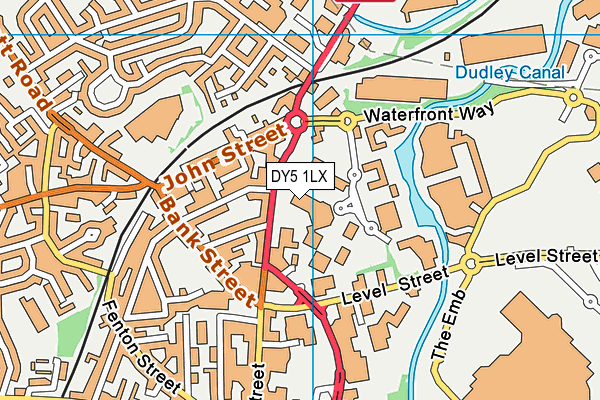 DY5 1LX map - OS VectorMap District (Ordnance Survey)