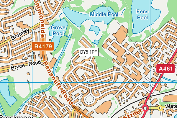 DY5 1PF map - OS VectorMap District (Ordnance Survey)