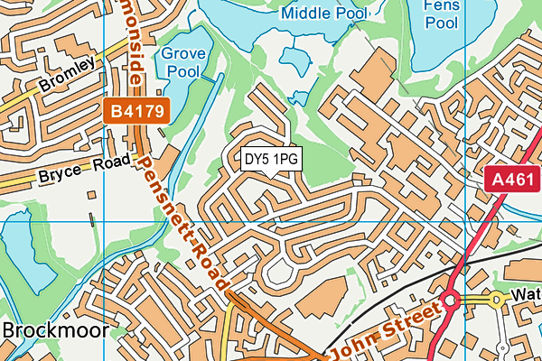 DY5 1PG map - OS VectorMap District (Ordnance Survey)