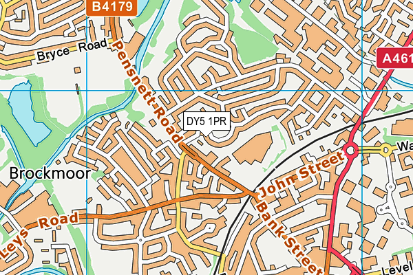 DY5 1PR map - OS VectorMap District (Ordnance Survey)