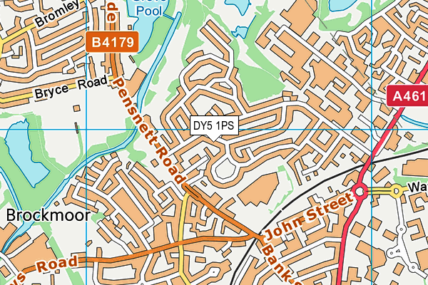 DY5 1PS map - OS VectorMap District (Ordnance Survey)