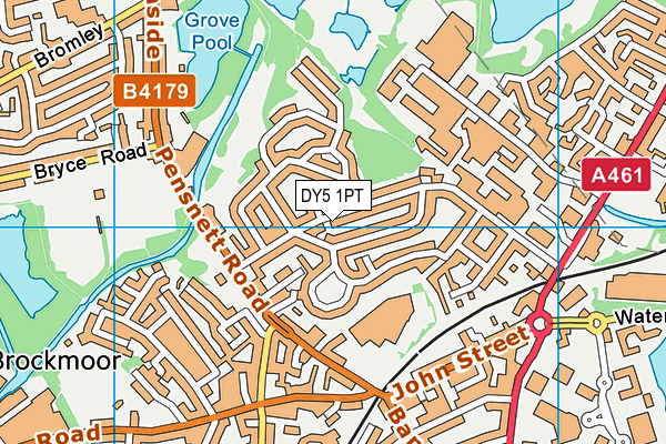 DY5 1PT map - OS VectorMap District (Ordnance Survey)