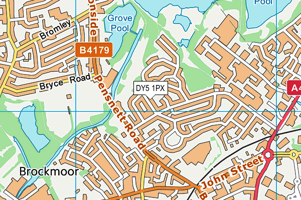DY5 1PX map - OS VectorMap District (Ordnance Survey)