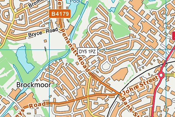 DY5 1PZ map - OS VectorMap District (Ordnance Survey)