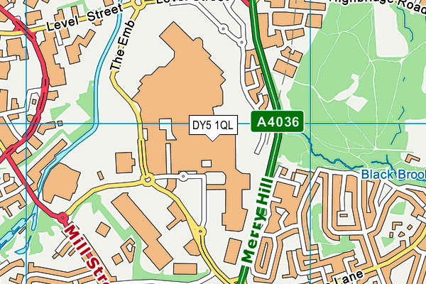 DY5 1QL map - OS VectorMap District (Ordnance Survey)