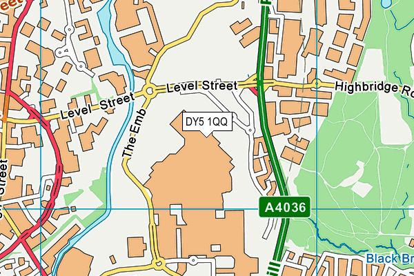 DY5 1QQ map - OS VectorMap District (Ordnance Survey)