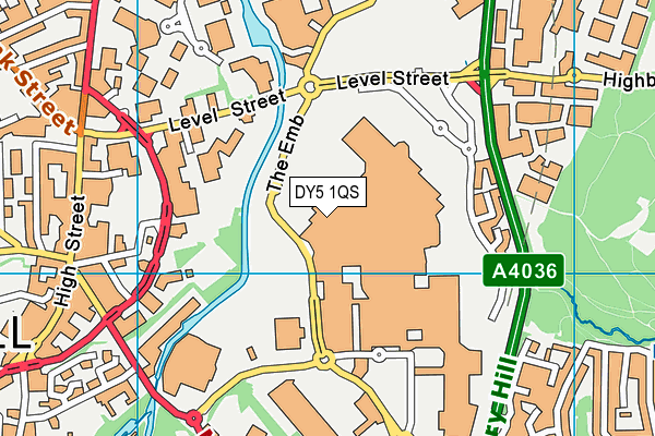 DY5 1QS map - OS VectorMap District (Ordnance Survey)