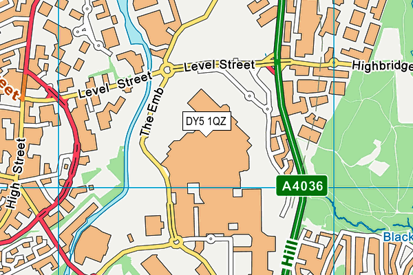 DY5 1QZ map - OS VectorMap District (Ordnance Survey)