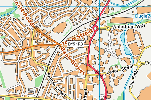 DY5 1RB map - OS VectorMap District (Ordnance Survey)