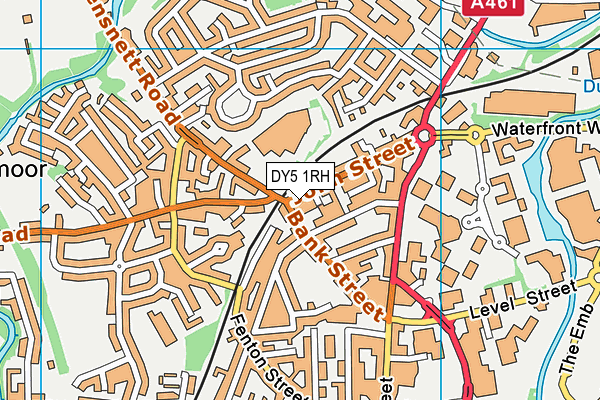 DY5 1RH map - OS VectorMap District (Ordnance Survey)